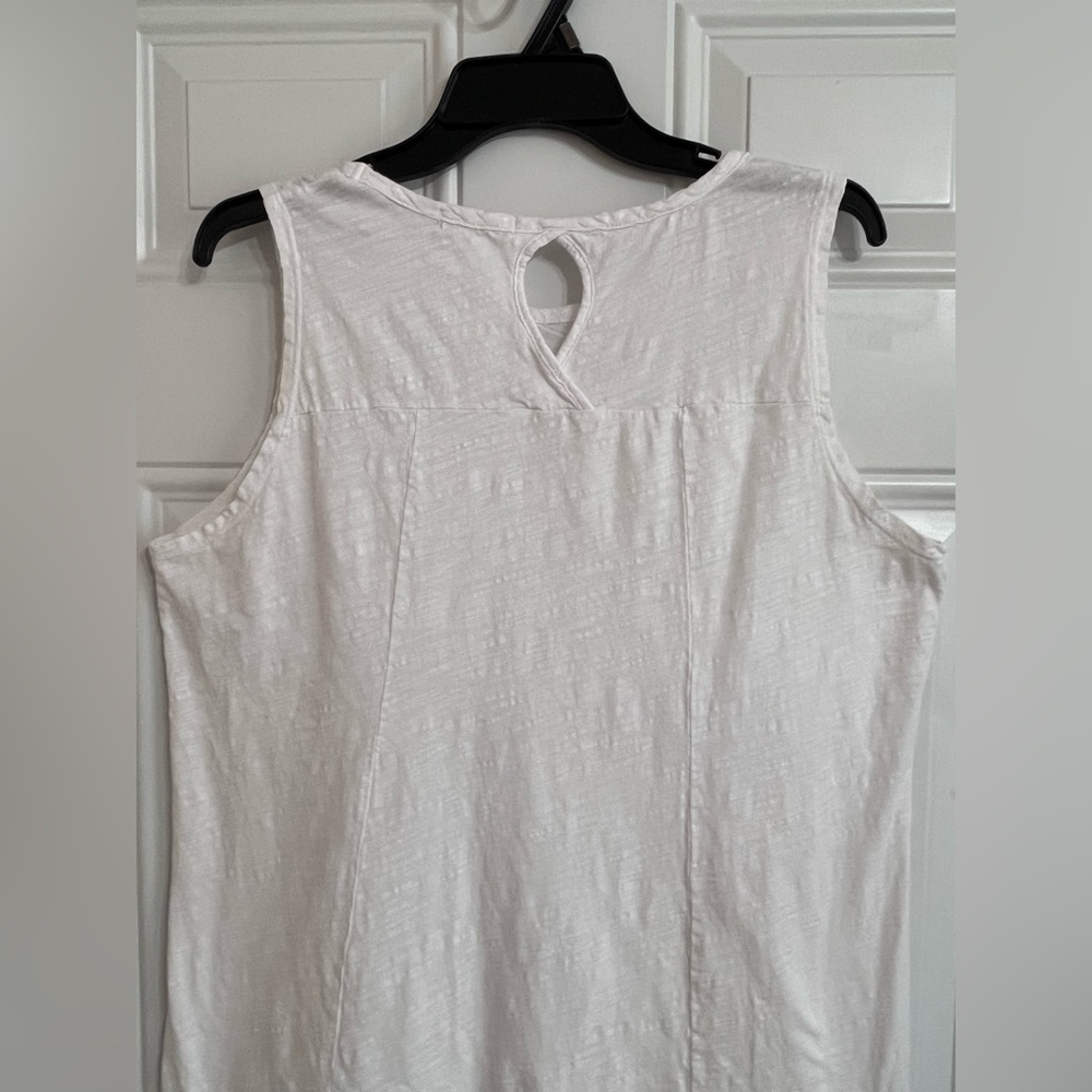 Fresh Produce Dress XL Women’s White A Line Pucker Cotton Fabric Summer Coastal - Picture 7 of 10